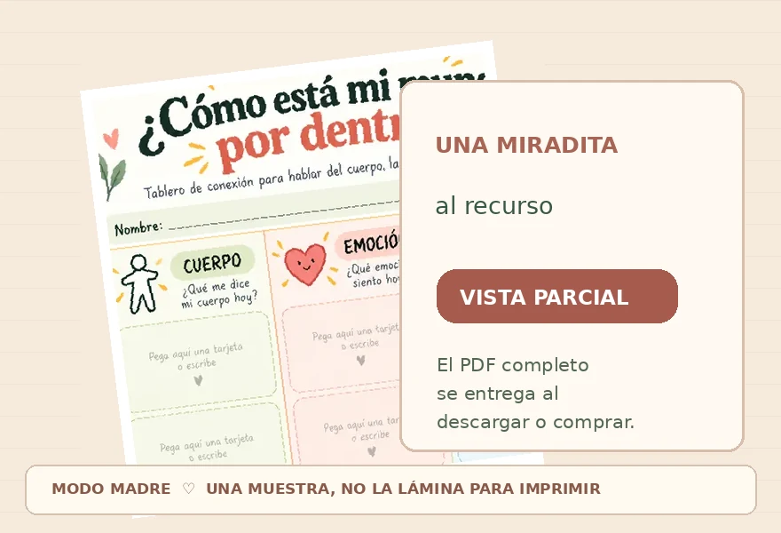 Vista parcial del tablero de conexión emocional; no se reproduce su contenido completo